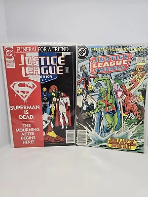 Buy Justice League America #70, #228 | Superman Funeral For A Friend • 14.23£