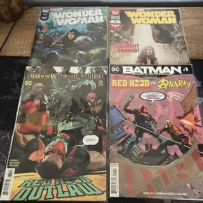 Buy Dc. Comics, Wonder Woman, Red Hood And Batman ( 4 Total) All Bagged • 5.99£