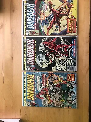 Buy Daredevil Comics 129,130,132 In Fine Plus Condition Bronze Age Classics • 18.50£