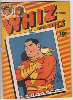 Buy Whiz Comics #48, Fawcett Publications 1943 GD+ 2.5 Iconic Captain Marvel Cover • 56.30£
