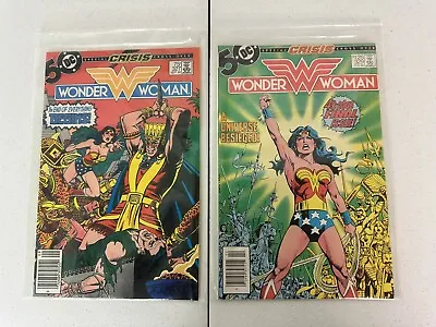 Buy Wonder Woman 327 & 329 - 2 Of Final 3 Issues -Crisis On Infinite Earth Crossover • 11.07£