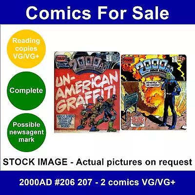 Buy 2000AD #206 207 - 2 Comics VG/VG+ • 12.99£