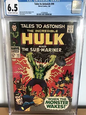Buy Tales To Astonish #99 Jan 1968 CGC Grade 6.5 Fine+ When The Monster Wakes • 124.99£
