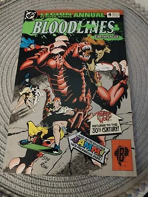 Buy Bloodlines Legion Of Super Heroes Annual #4 93 DC Comic Earthplague NM See Pics • 3.65£