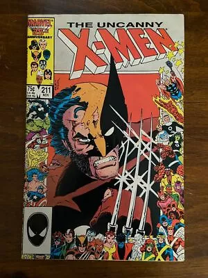 Buy UNCANNY X-MEN #211 (Marvel, 1963) G Anniversary Cover • 2.40£