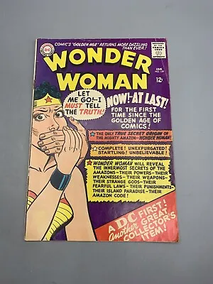 Buy Wonder Woman #159 DC Comics January 1966 Origin Story Retold • 150.36£