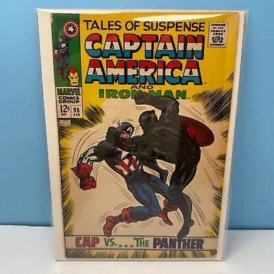 Buy Tales Of Suspense #98 VF+ Captain America Black Panther Kirby 1968 Marvel • 108.57£