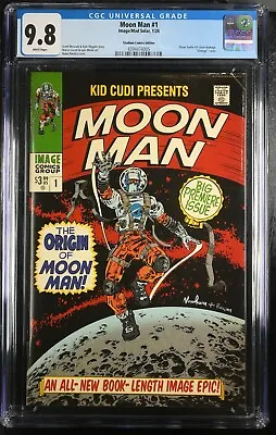 Buy Kid Cudi Moon Man #1 Homage Variant Silver Surfer Limited 500 CGC 9.8 • 96.42£