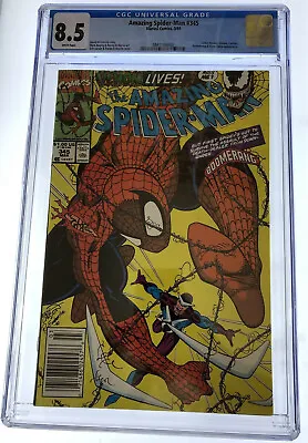 Buy Amazing Spider-Man #345 CGC 8.5 Marvel Comics Mar 1991 White Pages • 94.95£