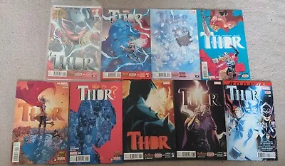 Buy THOR 1 - 8 + ANNUAL 1ST LADY THOR DEC `14 - JUL `15 Extremely Rare Marvel Comics • 54.99£