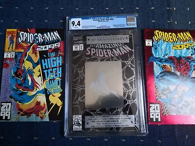 Buy MAREL COMIC AMAZING SPIDER-MAN #365 CGC 9.4 + Spider-Man 2099#1 & 2 NOT GRADE • 150£