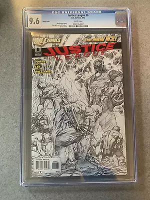 Buy Justice League #6 - Apr 2012 - Limited 1:200 Incentive Sketch Variant - CGC 9.6 • 51.45£