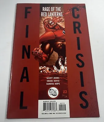 Buy Final Crisis Rage Of The Red Lanterns #1 • 19.77£