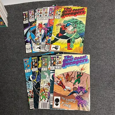 Buy West Coast Avengers 11 Issue Run #20-30 ‘87/‘88 VF/VF+ Marvel Comics • 12.06£