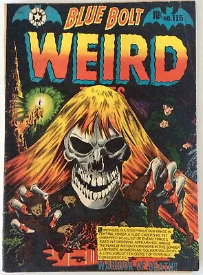 Buy Blue Bolt # 115 Weird Tales Golden Age Comic Skull Cover Vg 4.0 Star 1952 • 3,197.28£