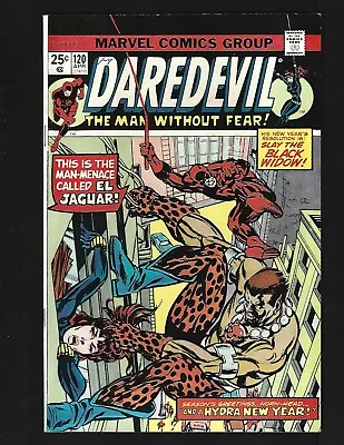 Buy Daredevil #120 FN+ Kane 1st El Jaguar Black Widow Nick Fury SHIELD Hydra • 11.86£