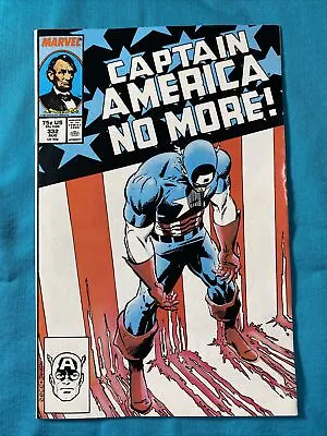 Buy Captain America #332 (Marvel 1987) Rogers Resigns! Awesome Mike Zeck Cover! • 15.84£