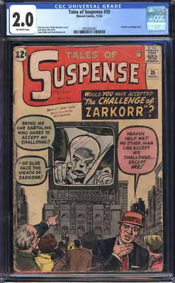 Buy Tales Of Suspense #35 Cgc 2.0 Ow Pages // Marvel Comics 1962 • 94.84£