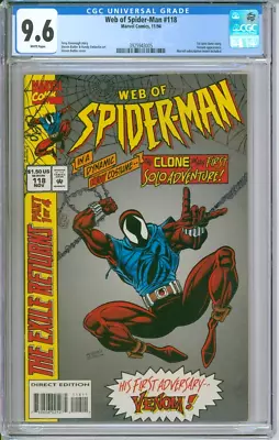Buy Marvel Comics Web Of Spider-Man #118 CGC 9.6 1st Solo Clone Story • 142.27£