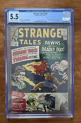 Buy Strange Tales #126  (1964) 1st Dormammu And Clea. CGC 5.5 Off White-White Pages • 159.90£