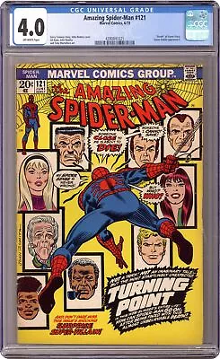 Buy Amazing Spider-Man #121 CGC 4.0 1973 4390841021 Death Of Gwen Stacy • 231.86£