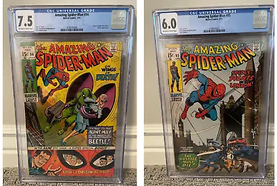 Buy BUNDLE The Amazing Spider-Man #94 Mar & #95 Apr 1971 CGC GRADED 7.5 & 6 • 197.65£
