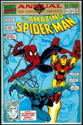 Buy Marvel Comics The Amazing SPIDER-MAN Annual #25 Black Panther Iron Man NM 9.4 • 3.95£