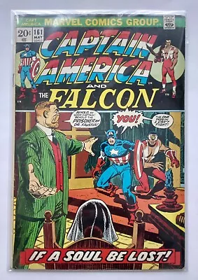 Buy Captain America #161  If He Loseth His Soul!  Free Shipping! Marvel - Bronze Age • 8.82£