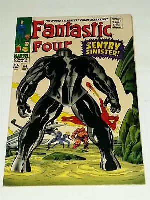 Buy Fantastic Four #64 Vf (8.0) July 1967 Kirby Marvel Comics ** • 99.99£