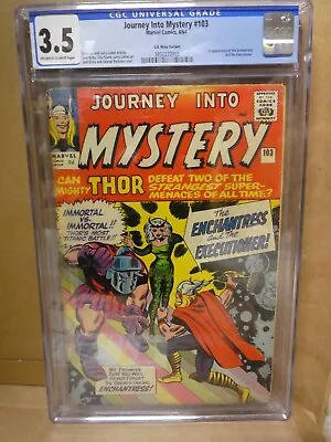 Buy Marvel Comics Thor Journey Into Mystery 103 1st Appearance Enchantress CGC 3.5 • 349.99£