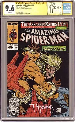 Buy Amazing Spider-Man #324 CGC 9.6 SS McFarlane 1989 4170881004 • 198.59£