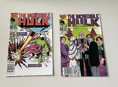 Buy Incredible Hulk #318 319 Hulk Busters WEDDING Issue Doc Samson John Byrne Marvel • 3.95£