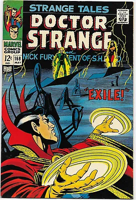 Buy  Strange Tales #168 Marvel 1968 Lee / Steranko; Ditko, VF- • 40.21£