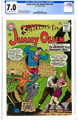 Buy Superman's Pal Jimmy Olsen #81 (DC, 1964) CGC 7.0 Curt Swan Cover OW White • 99.94£