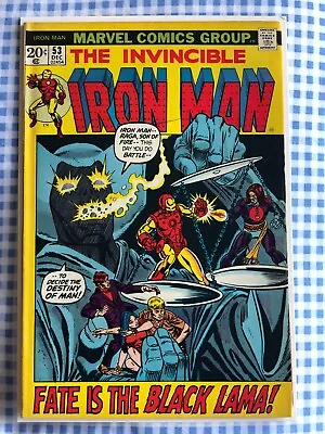 Buy Iron Man 53 (1972) The Living Volcano, Black Lama App, Cents • 12.99£
