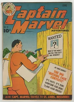 Buy Captain Marvel Adventures (1941) #36 CC Beck Cover/Art Mr Mind Serial Binder VG • 44.41£