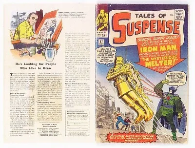 Buy Facsimile Reprint Covers Only To TALES OF SUSPENSE #47, Silver Age Iron Man 1963 • 20.08£