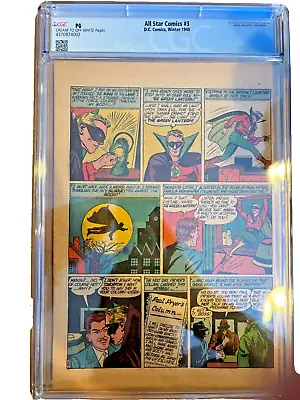 Buy All Star Comics #3 1st JSA (Page 29 Only) PG NG CGC (Green Lantern) Golden Age • 316.11£