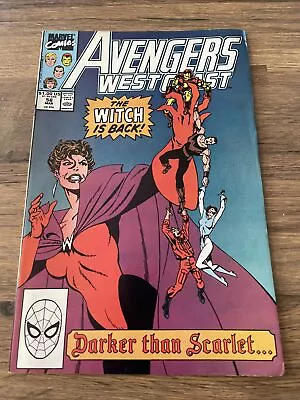 Buy Avengers West Coast #56 - First Dark Scarlet Witch - March 1990 • 4.99£