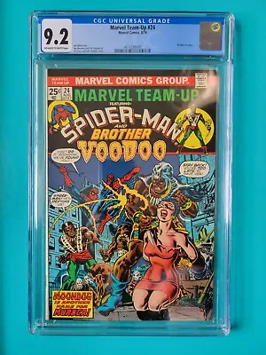 Buy Marvel Team-Up #24 CGC 9.2 NM- 1974 Spider-Man Brother Voodoo • 144.44£