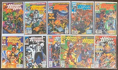 Buy 11 Heroes For Hire #1,3,4,6,7,8,9,12,13,16,18 Marvel Comics 1997 Series 1 Lot • 15.74£