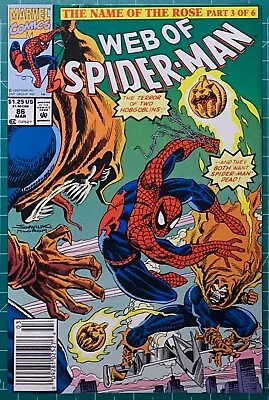 Buy Web Of Spider-Man # 86 Newsstand VF/NM :: 1st App Demogoblin :: WP | Marvel 1992 • 14.22£