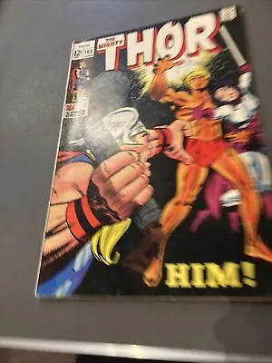 Buy Mighty Thor #165 - 1st Full App. ‘Him’ (Adam Warlock) - Marvel - 1969 - Back Iss • 495£