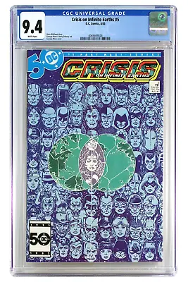 Buy Crisis On Infinite Earths #5 1985 CGC NM 9.4 White Pg 4065669024 • 35.75£
