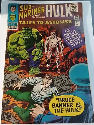 Buy Tales To Astonish #77 VG- Detatched From Bottom Staple Marvel Comics C240 • 7.10£