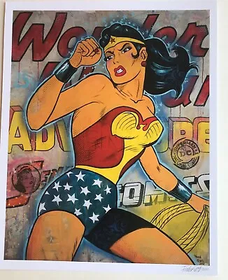 Buy Wonder Woman  12x15  Signed Print By Frank Forte Pop Surrealism DC Comics • 24.02£