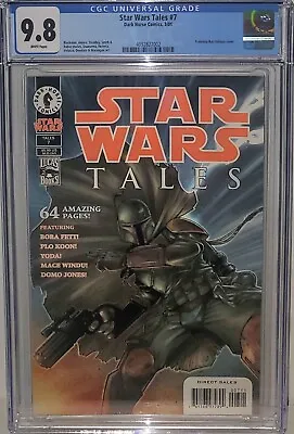 Buy Star Wars Tales #7 Cgc 9.8! First Appearance Of Ailyn Vel Boba Fetts Daughter! • 237.43£
