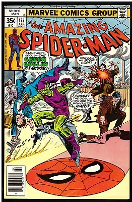 Buy The Amazing Spider-Man #177  1977 9.4/NM  Key Issue NEWSSTAND! • 30.72£