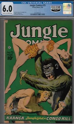 Buy Jungle#75  Cgc 6.0  Fine  1946  Fictionhouse -doolin  Cvr Feed Store Collection • 382.97£