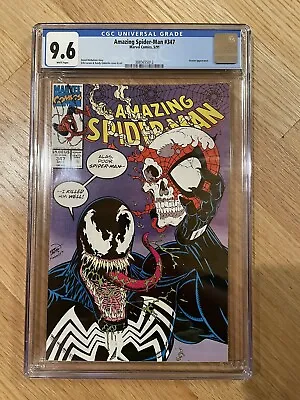 Buy Amazing Spider-man #347 CGC 9.6 Feat. Venom Marcel Comics • 101.71£